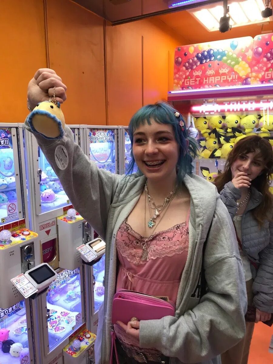 A win at a Japanese arcade claw machine